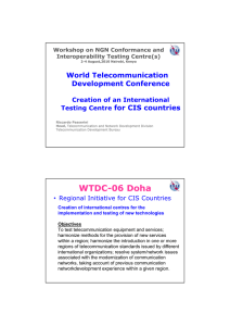 WTDC-06 Doha World Telecommunication Development Conference for CIS countries