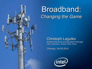Broadband: Changing the Game Christoph Legutko Chisinau, 04.05.2010