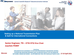 Senior Engineer, TIS – Joachim POMY Setting up a National Transmission Plan