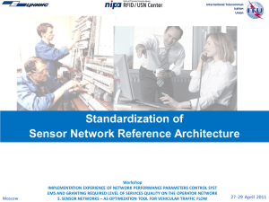 Standardization of Sensor Network Reference Architecture