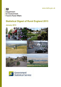 Statistical Digest of Rural England 2013 www.defra.gov.uk January 2013