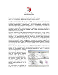 Transport Models: Capacity Building and Application Potential for Malta