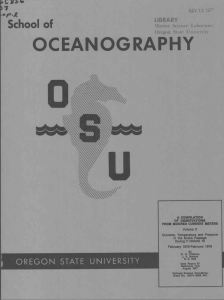 OCEANOGRAPHY School of d'e.4
