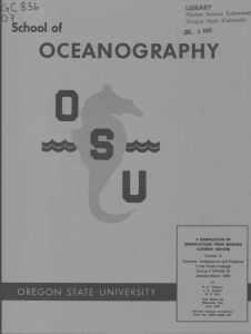 OCEANOGRAPHY c1C.S.5(., School of