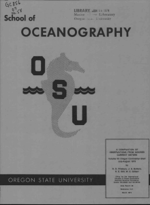 OCEANOGRAPHY School of I (AC1SL