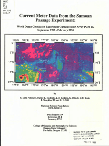 Current Meter Data from. the Samoan Passage Experiment: C