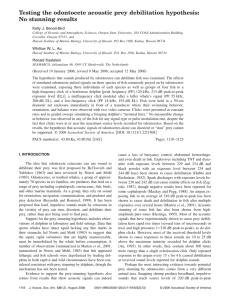 Testing the odontocete acoustic prey debilitation hypothesis: No stunning results