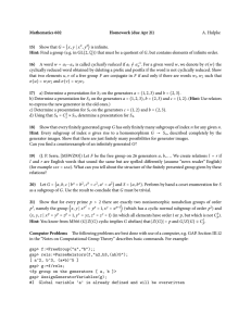 Mathematics 602 Homework (due Apr 21) 15) Hint:
