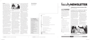MoRtAR foR cLASSRooM ‘BRIcKS’ Published by the Faculty Development Office