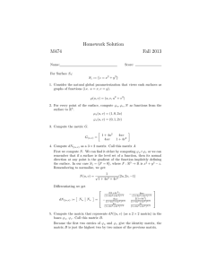 Homework Solution M474 Fall 2013