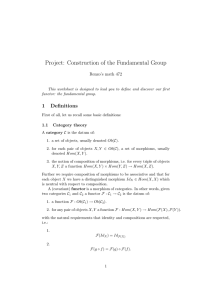 Project: Construction of the Fundamental Group Renzo’s math 472