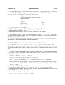 Mathematics 466 Homework (due Sep. 3) A. Hulpke