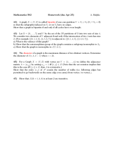 Mathematics 502 Homework (due Apr 25) 42) A. Hulpke