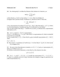 Mathematics 666 Homework (due Nov. 9) 35) A. Hulpke