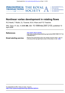 Nonlinear vortex development in rotating flows , doi: 10.1098/rsta.2007.2133 References Email alerting service
