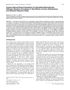 Poisson-Nernst-Planck Equations for Simulating Biomolecular