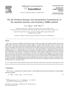 On the ﬁctitious-domain and interpolation formulations of