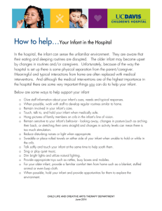 How to help… Your Infant in the Hospital