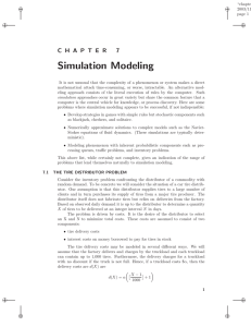 Simulation Modeling C H A P T E R 7