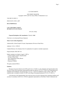 Page 1 1 of 23 DOCUMENTS NEW JERSEY REGISTER