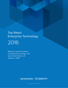 2016 Top Rated Enterprise Technology Based on product reviews,