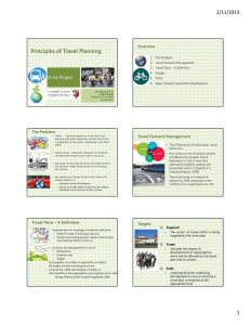 Principles of Travel Planning 2/11/2013 D D----Air Project