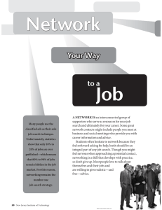 Network Job Your Way to a