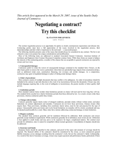 Negotiating a contract? Try this checklist Journal of Commerce.