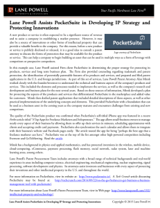 Lane Powell Assists PocketSuite in Developing IP Strategy and Protecting Innovations