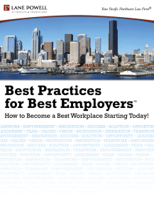 Best Practices for Best Employers