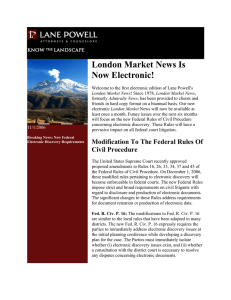 London Market News Is Now Electronic!