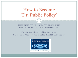 How to Become “Dr. Public Policy”