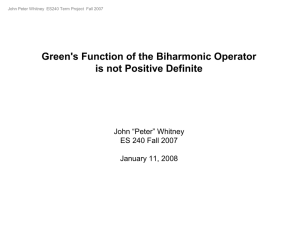 Green's Function of the Biharmonic Operator is not Positive Definite