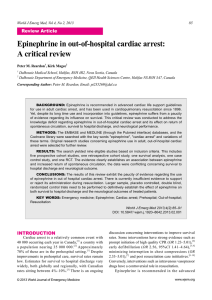 Epinephrine in out-of-hospital cardiac arrest: A critical review Review Article 85