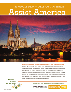Assist America A WHOLE NEW WORLD OF COVERAGE