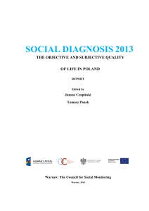 SOCIAL DIAGNOSIS 2013