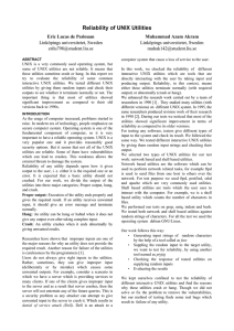 Reliability of UNIX Utilities