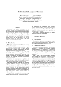 Architectural Risk Analysis of Chromium