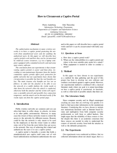 How to Circumvent a Captive Portal