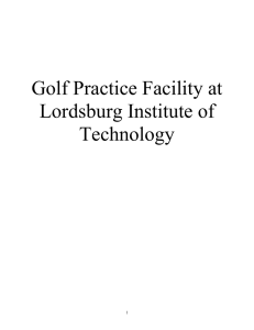Golf Practice Facility at Lordsburg Institute of Technology