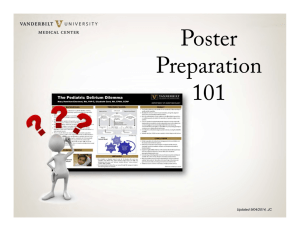 Poster Preparation 101 Updated 9/04/2014, JC