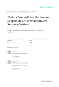 iPath-a	Telemedicine	Platform	to Support	Health	Providers	in	Low Resource	Settings 43