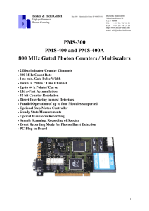 Becker &amp; Hickl GmbH  High-performance Photon Counting