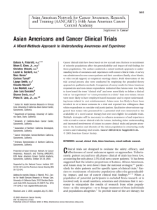 Asian American Network for Cancer Awareness, Research,