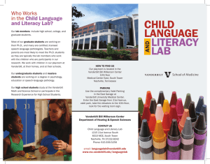 CHILD LANGUAGE LITERACY Who Works