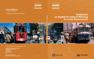 Guidebook on Capital Investment Planning for Local Governments Knowledge PAPeRS