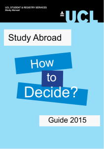 Decide?  to Study Abroad