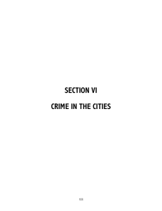 SECTION VI CRIME IN THE CITIES 103