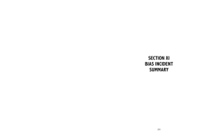 SECTION XI BIAS INCIDENT SUMMARY 203