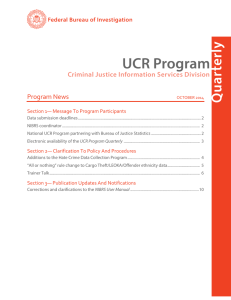 Program News Section 1— Message To Program Participants